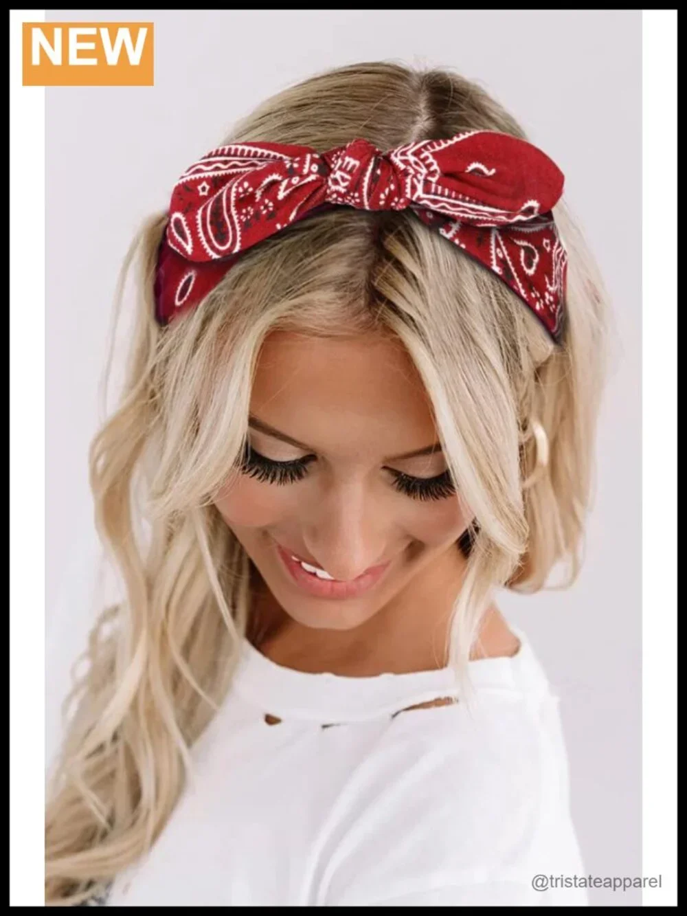 Wide Knotted Bow Headband Boho Turban Hair Wrap Non Slip